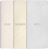 Vista 5 de DALIX Orleans White Vertical Blind Texture Slats Sliding Door 94.5 Qty 5 Pack