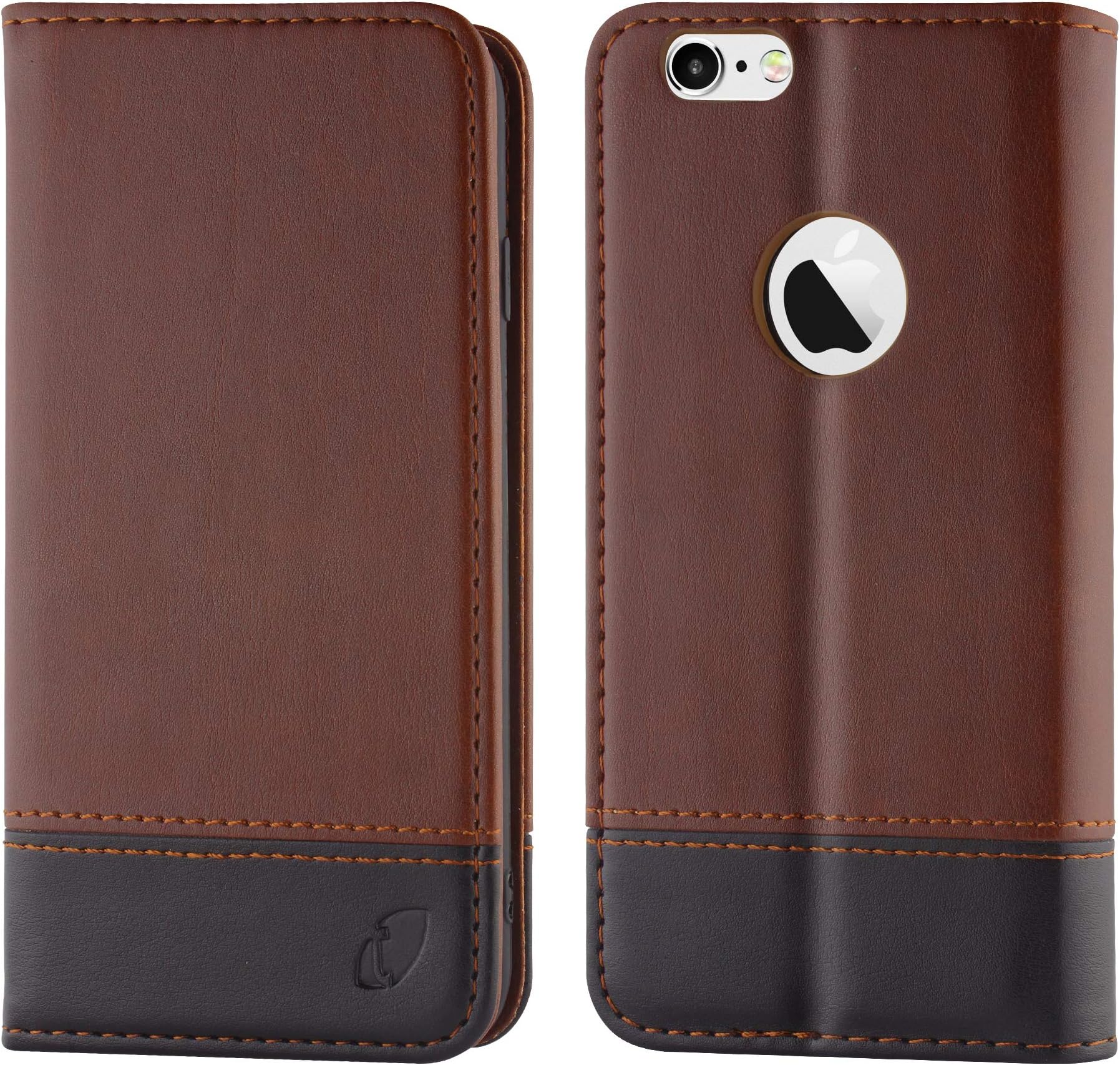TechstudioGenuine PU Leather Flip Cover Wallet Case for Apple iPhone 6 iPhone 6S - Vintage Series