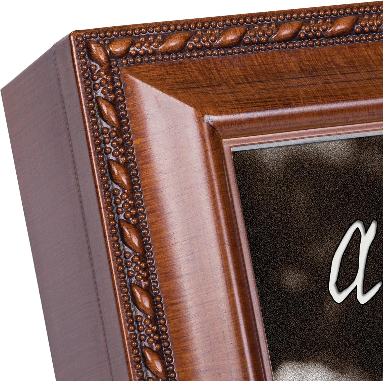 Cottage Garden A Mother's Love Bereavement Woodgrain Rope Trim Music Box Plays Amazing Grace
