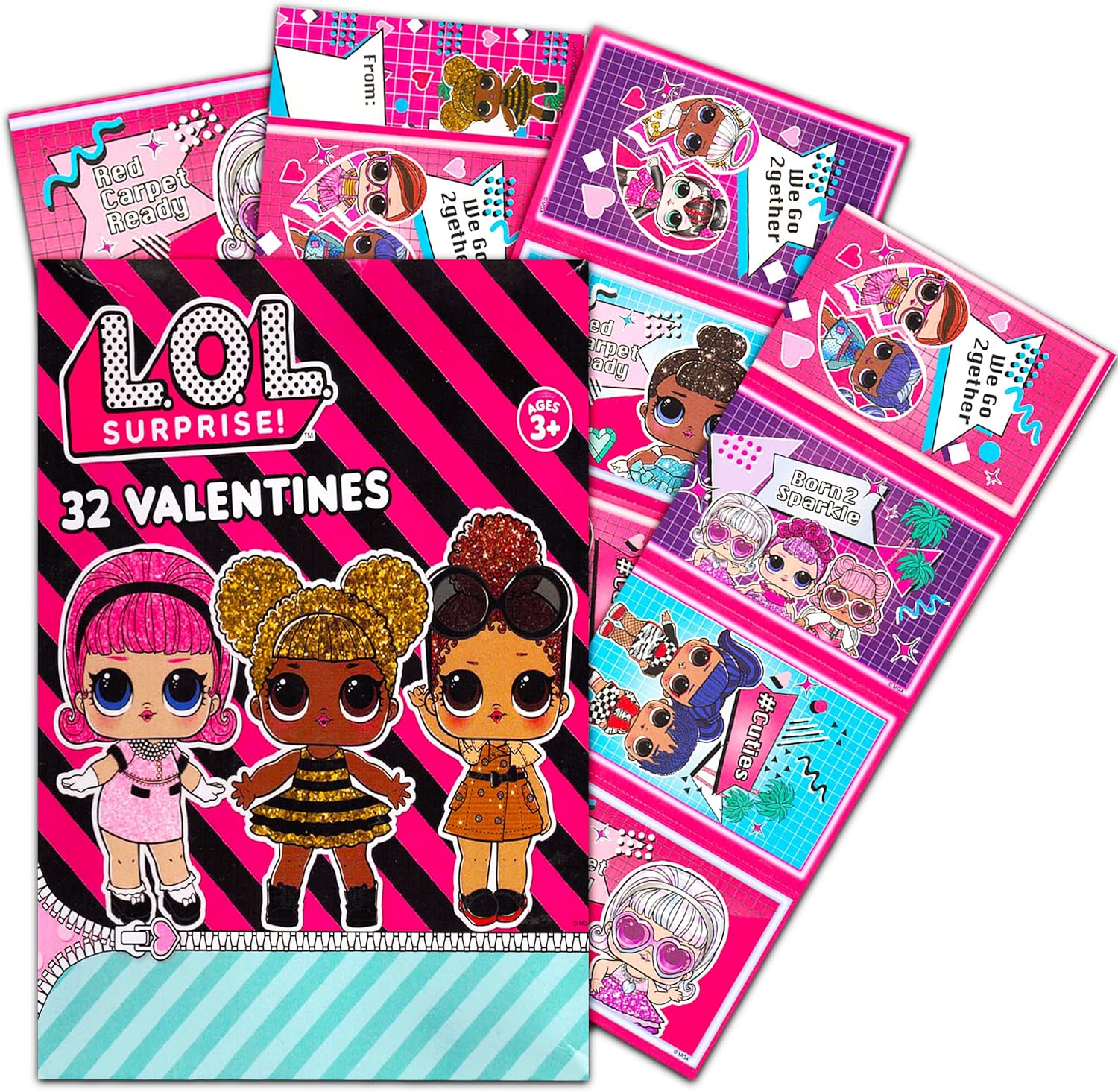 28pc Girl LOL Dolls Valentine Cards Bundle with Iceland Ubuy