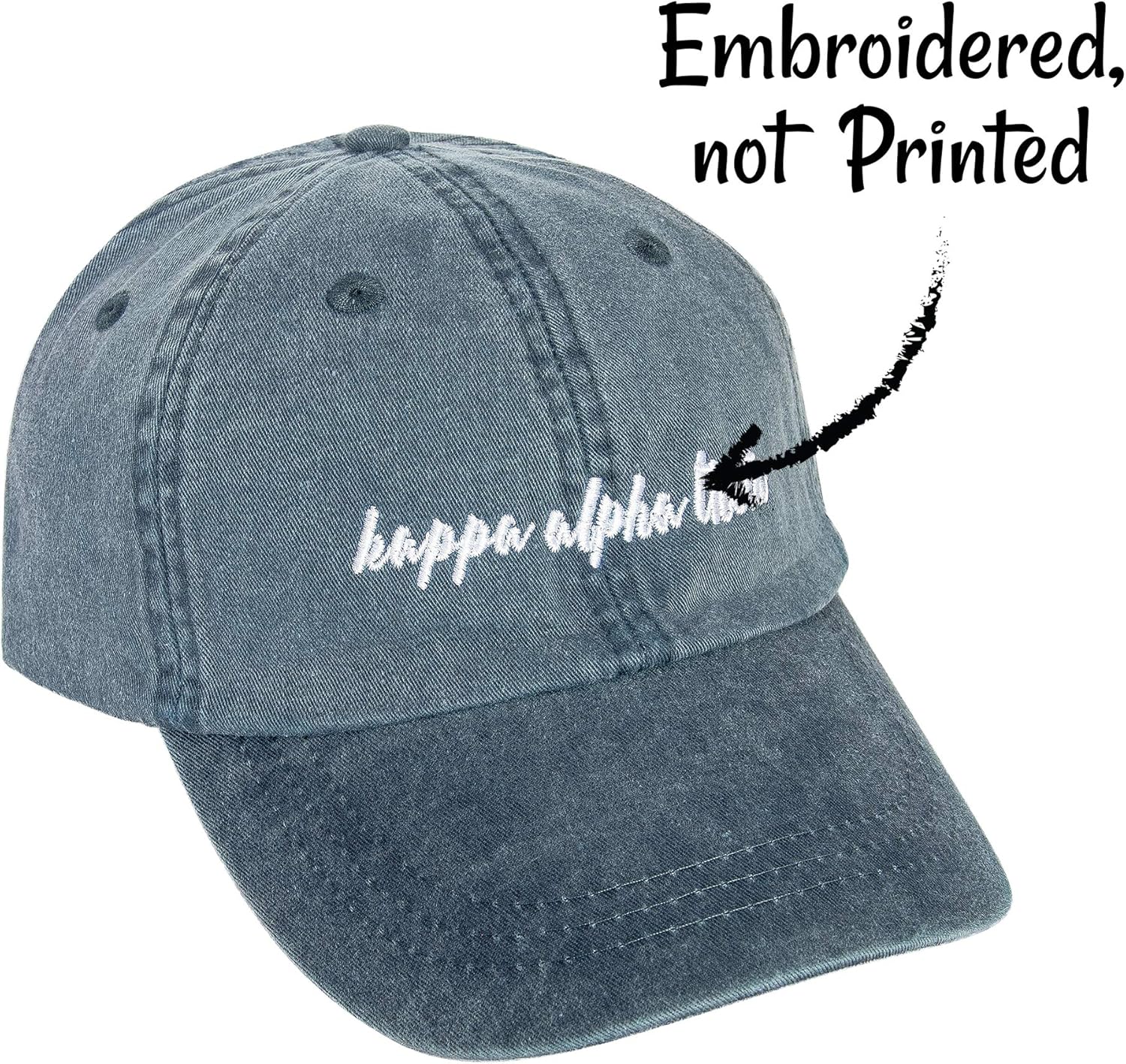 Desert Cactus Kappa Alpha Theta Sorority Baseball Hat – Adjustable Theta Embroidered Cap with Greek and Cursive Font (N)