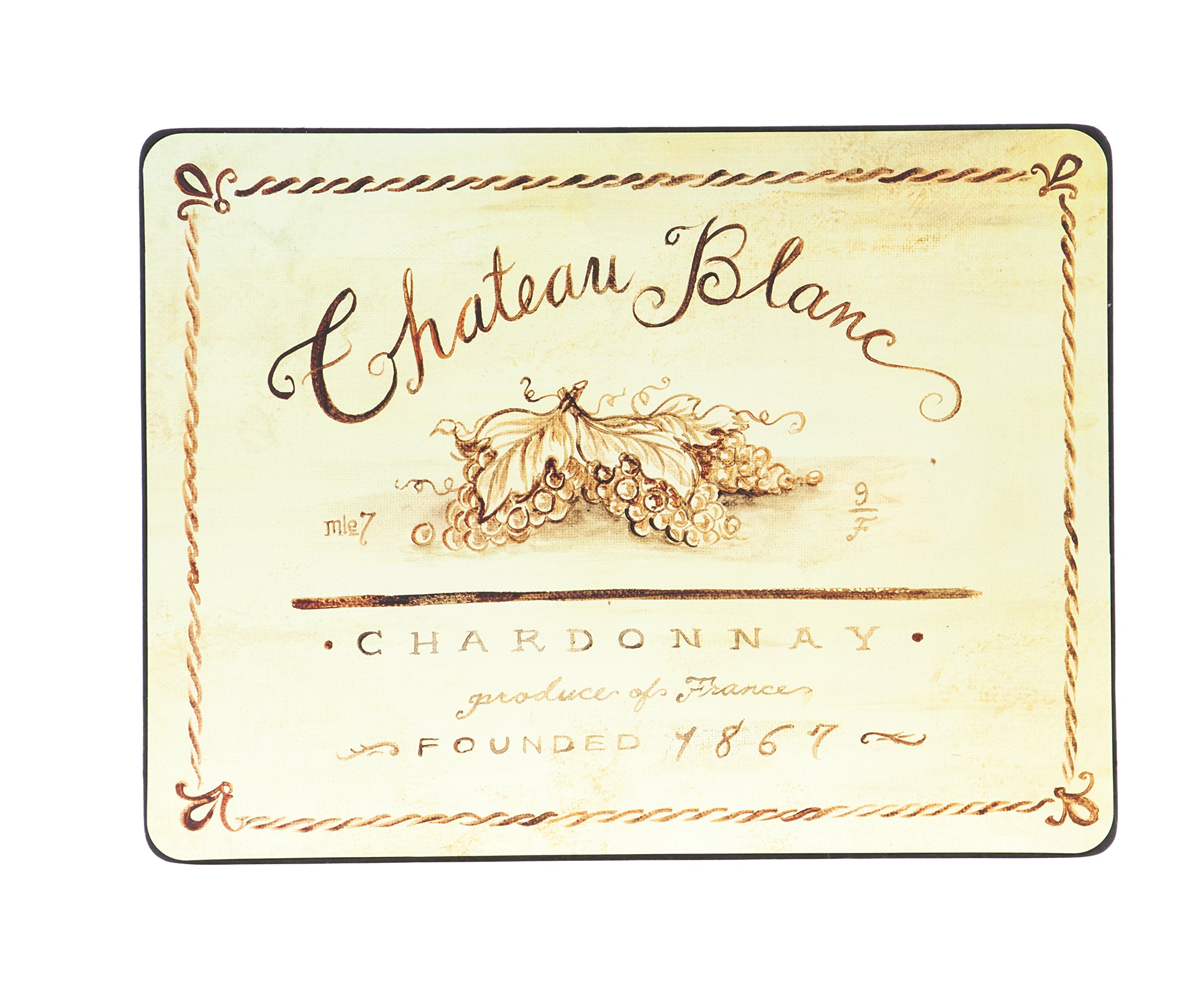 Cape Craftsman Wine Label Classic TV Dinner Folding Trays with Storage