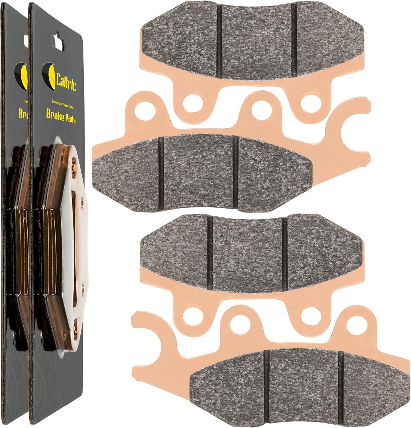 Caltric Front Brake Pads compatible with Yamaha Rhino 450 YXR450 2004 2005 2006 2007 2008 2009 2010