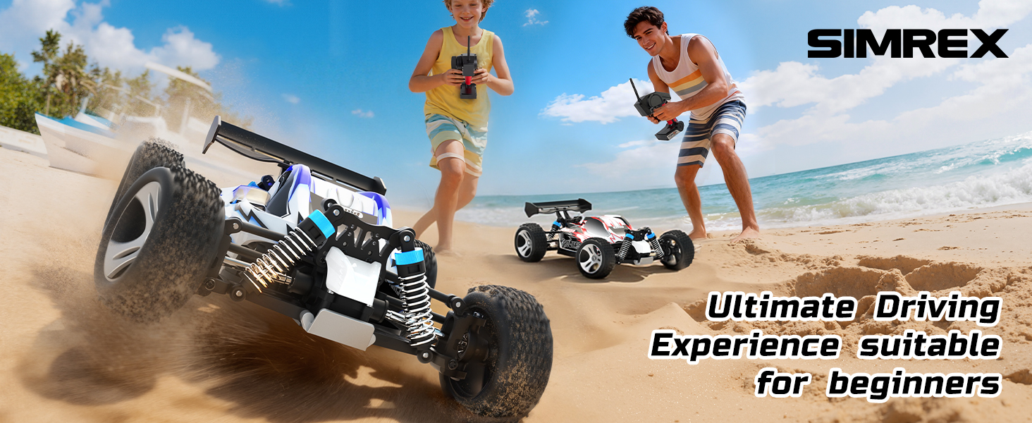Amazon.com: SIMREX 1:18 Scale 4WD RC Car | 40+MPH High Speed Off