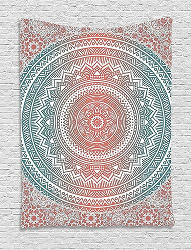 Miniatura 275 de Ambesonne Tapiz de naturaleza, silueta de oso salvaje en el bosque de la selva en la noche oscura, ilustración para colgar en la pared para Verde