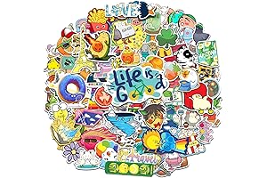 200Pcs Cute Water Bottle Stickers for Kids Teens, Waterproof Vinyl Funny Stickers