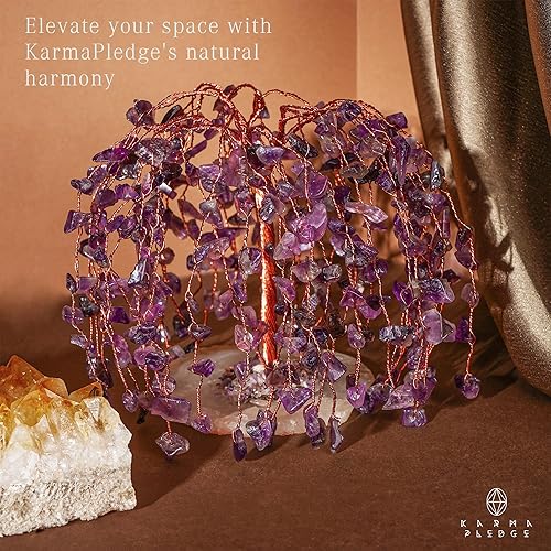 Miniatura 299 de Árbol de la vida de cristal curativo de 7 chakras, árboles bonsái hechos a mano para energía positiva, dinero y buena suerte, árbol para decoración