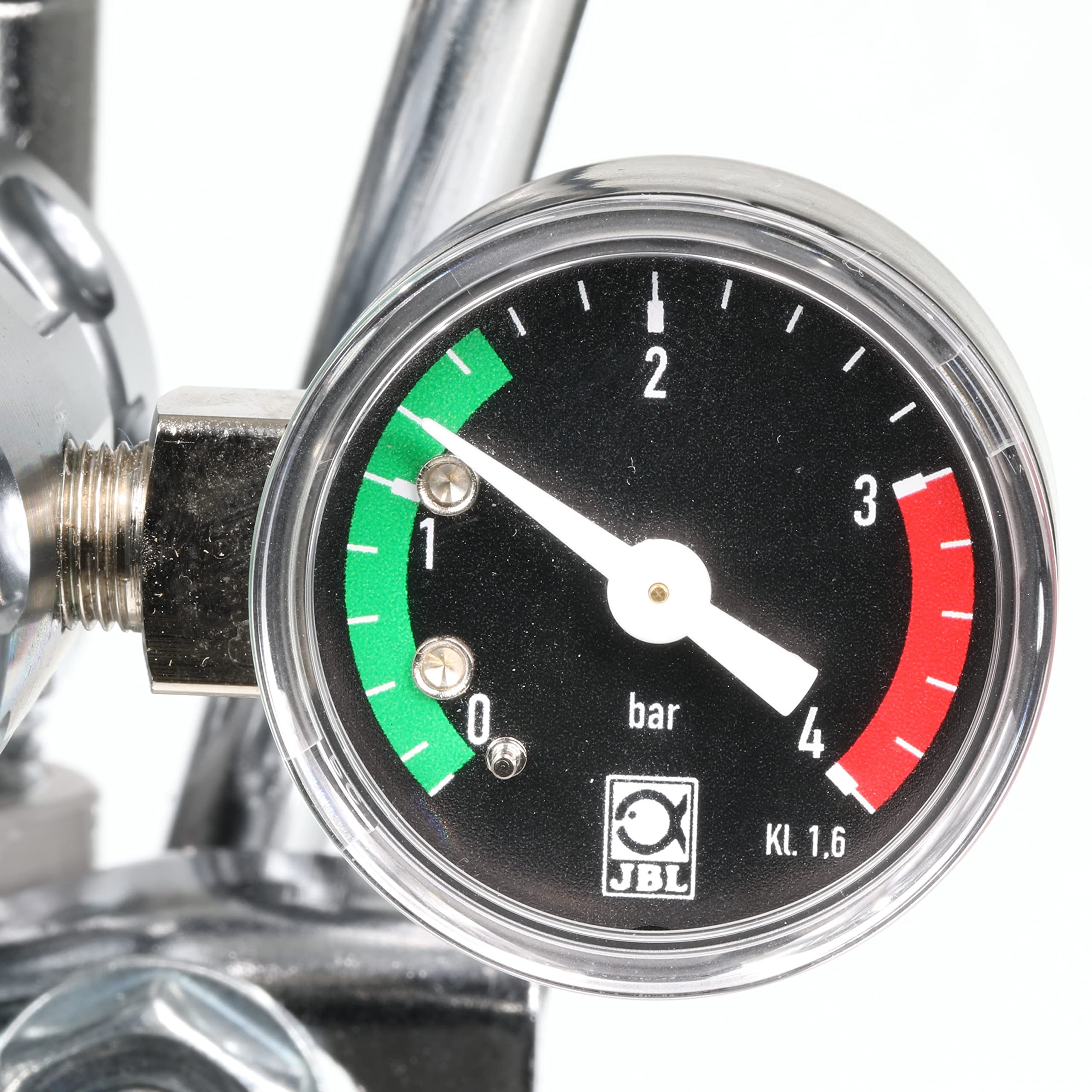JBL PROFLORA CO2 Regulator Professional - Grifo regulador de presión para Fertilizantes de CO2, con 2 manómetros, válvula magnética para Apagado Nocturno