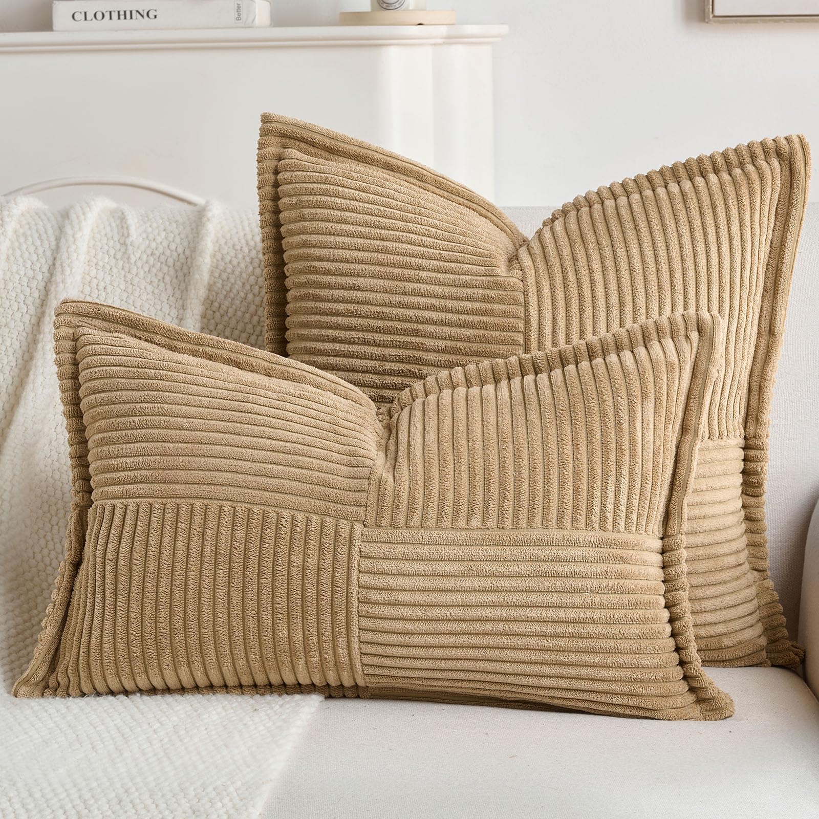 Set di 2 cuscini in velluto palme 45 x 45 cm Delhi | Maisons du Monde