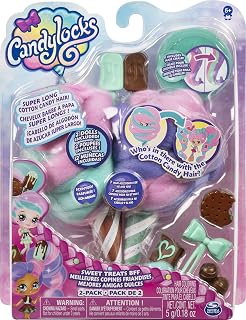 Candylocks BFF 2-Pack, Mint Choco Chick and Choco Lisa, Scented Collectible Dolls with Accessories