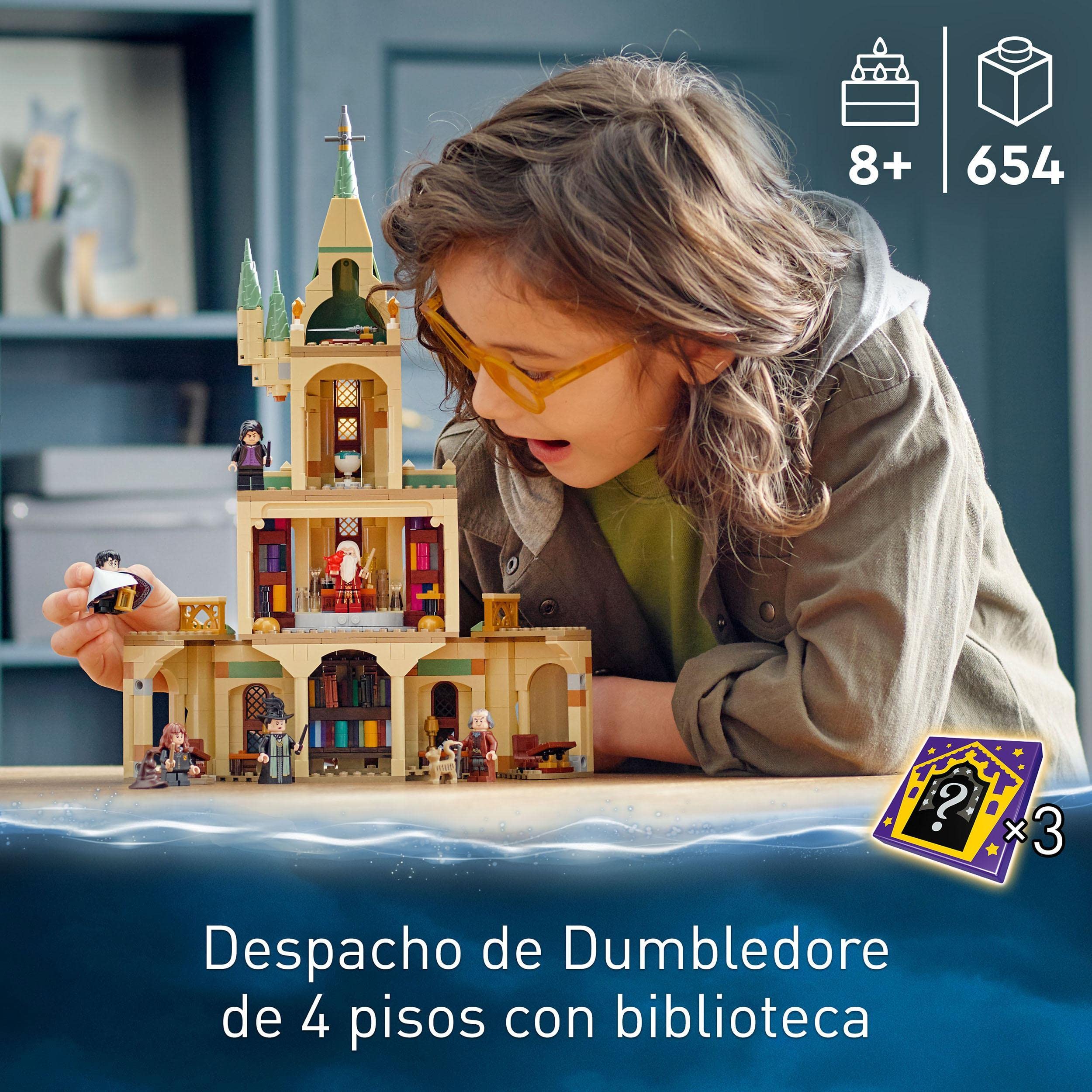LEGO 76389 Harry Potter Schloss Hogwarts Kammer des Schreckens Spielzeug Set & 76402 Harry Potter Hogwarts: Dumbledores Büro Set zur Schloss Erweiterung mit dem Schwert Gryffindors und Minifiguren