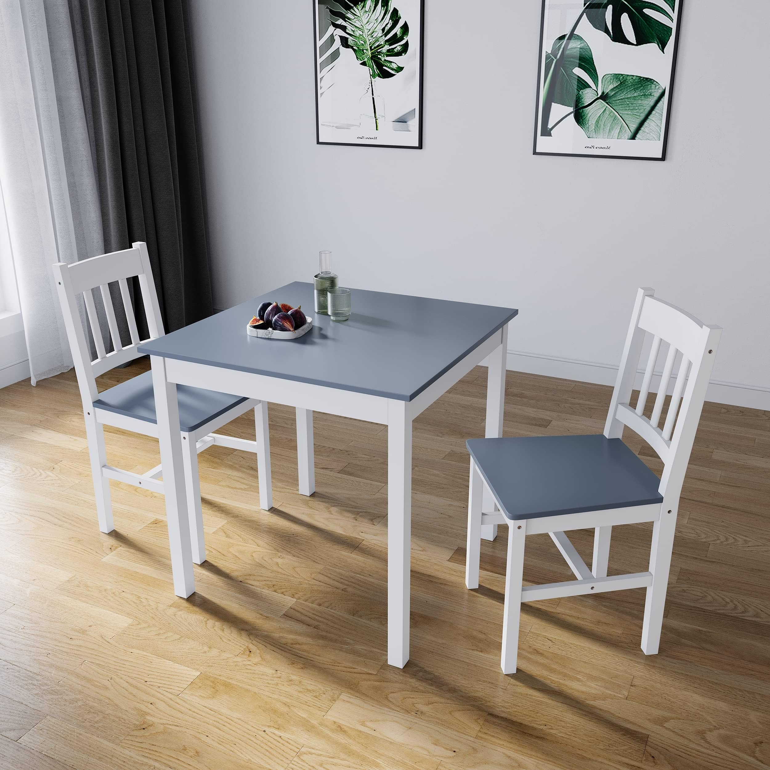 Vida Designs Corona Dining Set 2 Seater, Solid Pine Wood, Dining Table ...