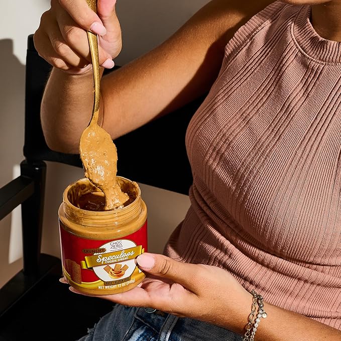 ChocZero Smooth Speculoos Cookie Butter, Sin Azúcar Añadido, Libre de Gluten, Alto en Fibra, Para Keto Bajo en Carbohidratos, Frasco 12 oz miniatura 6