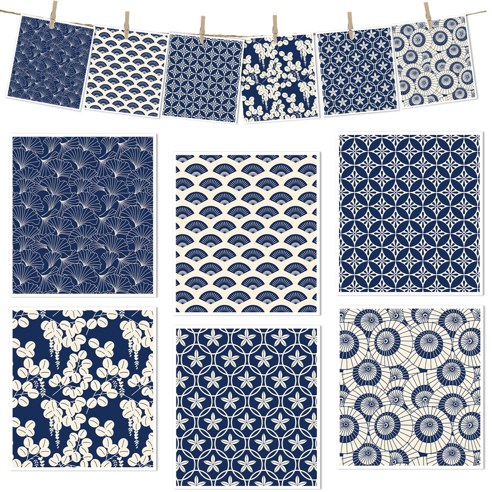 JoyAura Swedish Dishcloth for Kitchen - 6 Pcs Vintage Wood Pulp Cotton Dish Cloths Towels, Reusable Absorbent Fast Drying Kitchen Cleaning Cloth, 18 x 20 cm