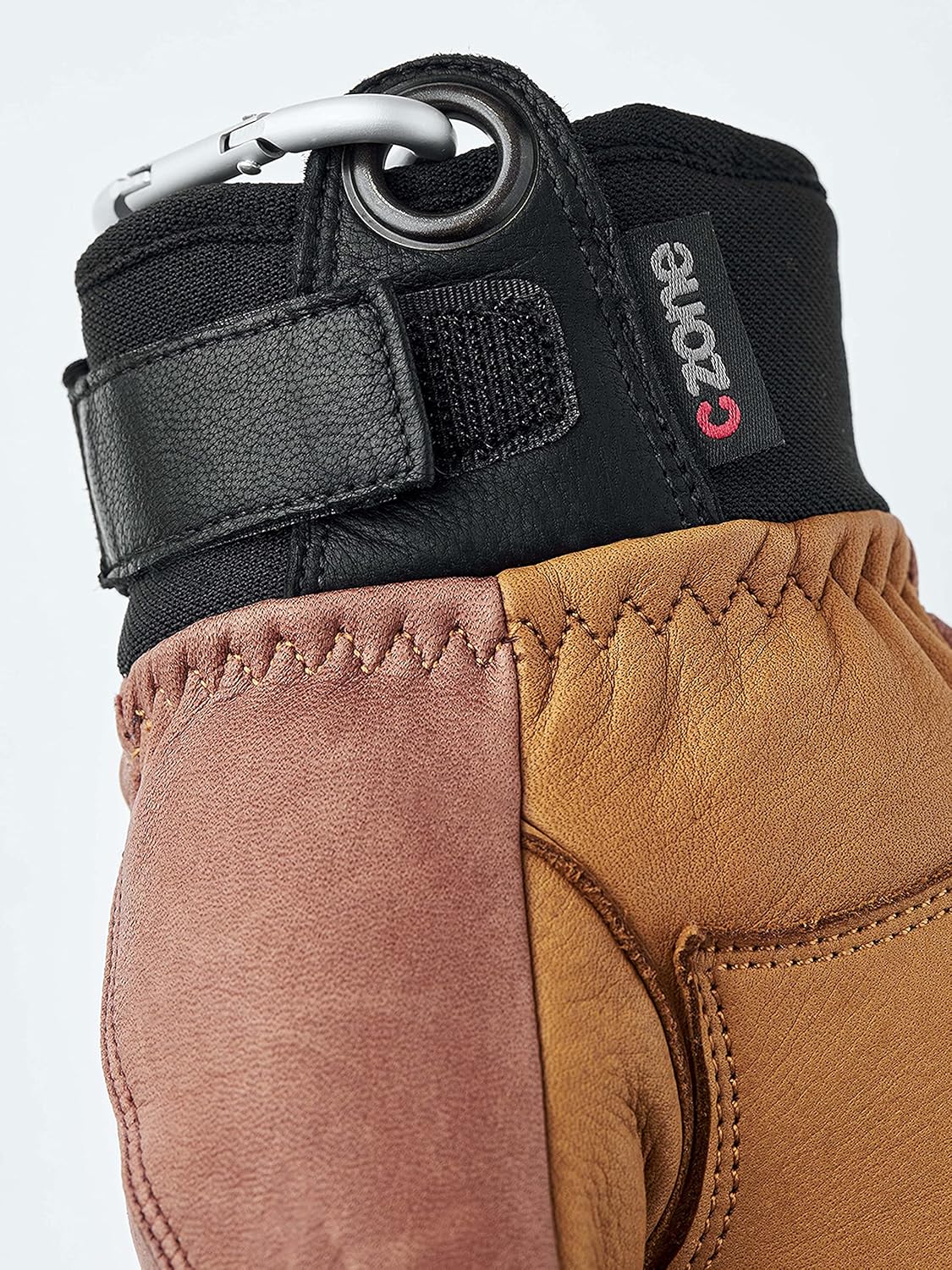 Hestra Vertical Cut CZone 3-Finger Leather Winter Glove - Windproof and Waterproof, Versatile 3-Finger Glove for Skiing, Snowboarding and Snow