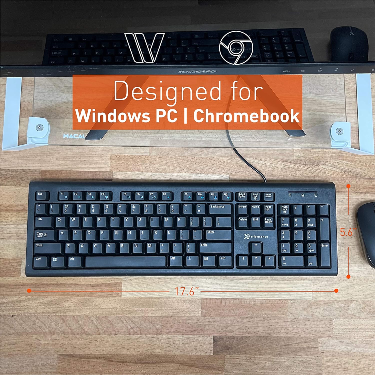X9 Performance USB Keyboard - Wired Keyboard Coated with Silver Zinc Zeolite, an Antimicrobial Surface - External Keyboard for Laptop with 5FT Cable - Wired Computer Keyboard for PC | Chromebook: Computers & Accessories
