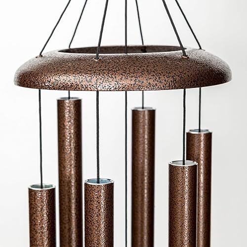 Miniatura 6 de Corinthian Bells by Wind River - Campana de viento de ciruela de 30 pulgadas para patio, patio trasero, jardín y decoración al aire libre