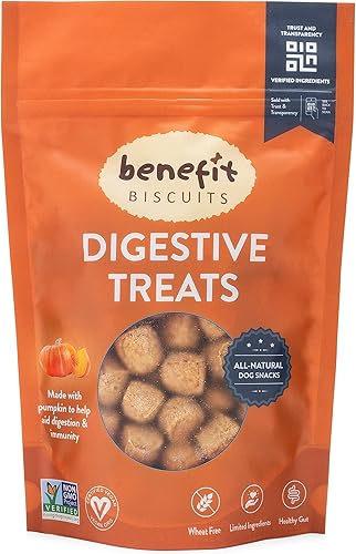 Miniatura 1 de Benefit Biscuits, golosinas naturales para perros, certificadas veganas, sin OMG, sin trigo, galletas saludables para perros, fabricadas en Estados