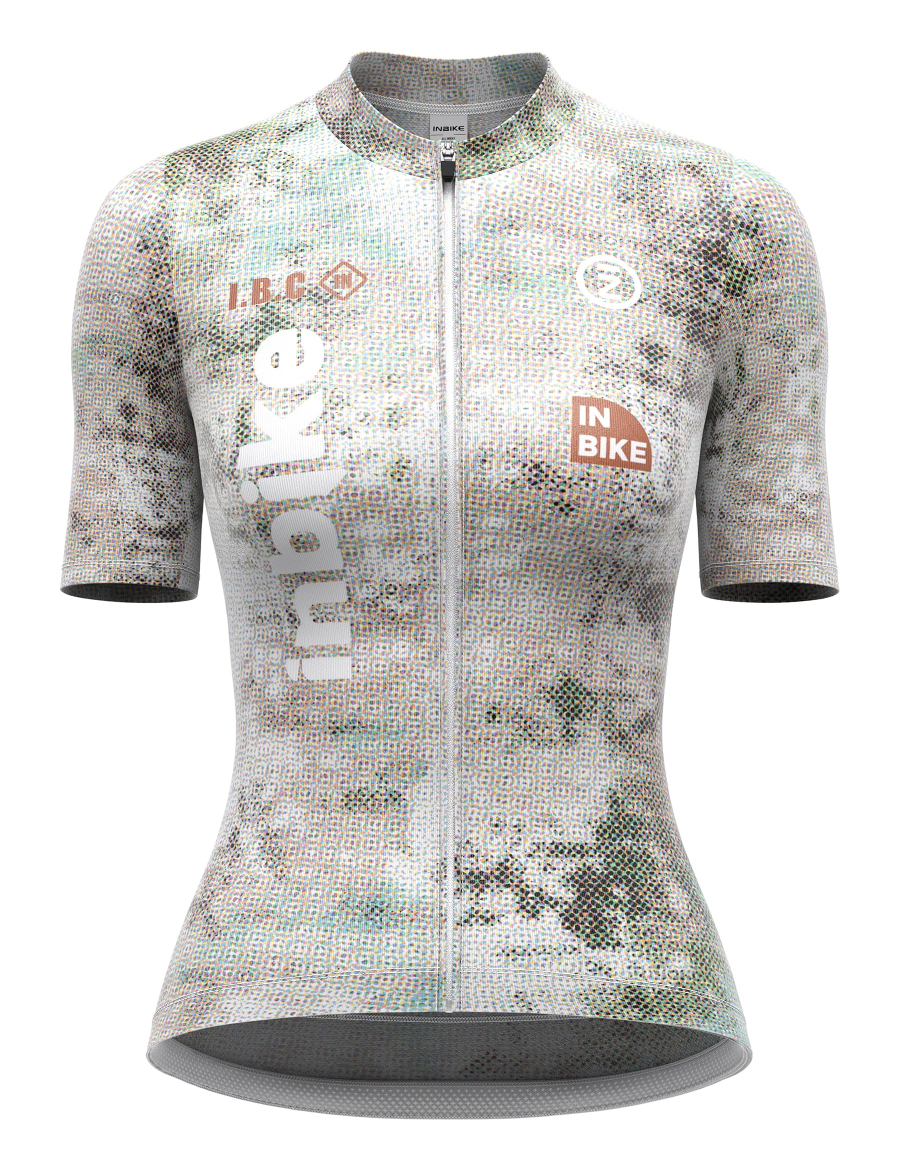 INBIKE Radtrikot Fahrradtrikot Damen Sommer Kurzarm mit 3 Taschen Atmungsaktiv Schnelltrocknend Fahrradsport Frauen XX585
