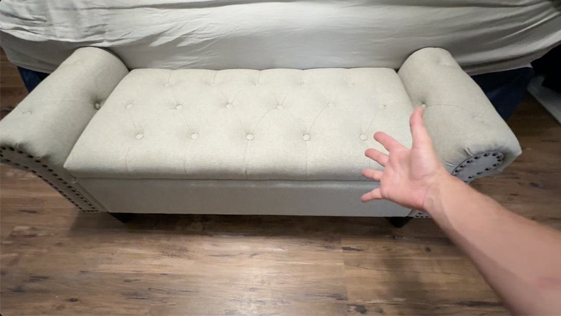 BEST Storage Bench Ottoman? | Upholstered End of Bed Bench