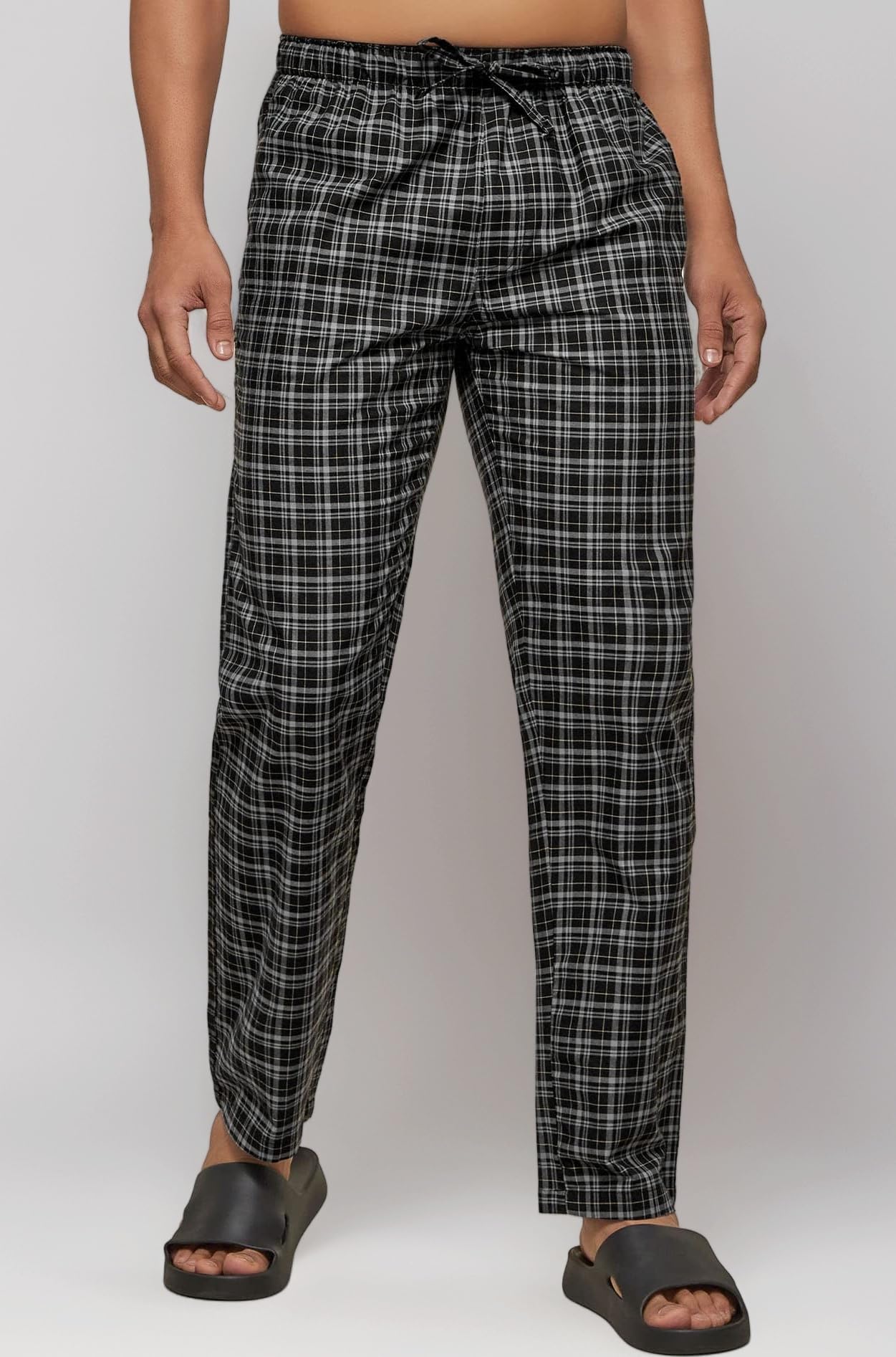 XYXX Men's Checkmate 100% Super Combed Cotton Regular Fit Pyjamas
