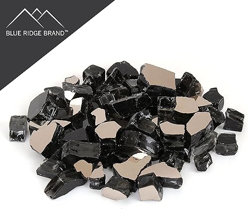 Miniatura 6 de Vidrio reflectante para hoguera, vidrio para hoguera, roca de vidrio para hoguera, piedras de vidrio, rocas de vidrio para hogueras, fogata de gas y