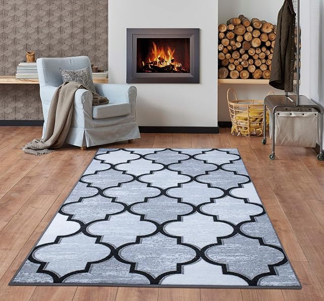 THL Super Soft Carpet Runner Door Mat Floor Mat Washable Rug Hallway Runner (Grey, 60 x 112 cm)