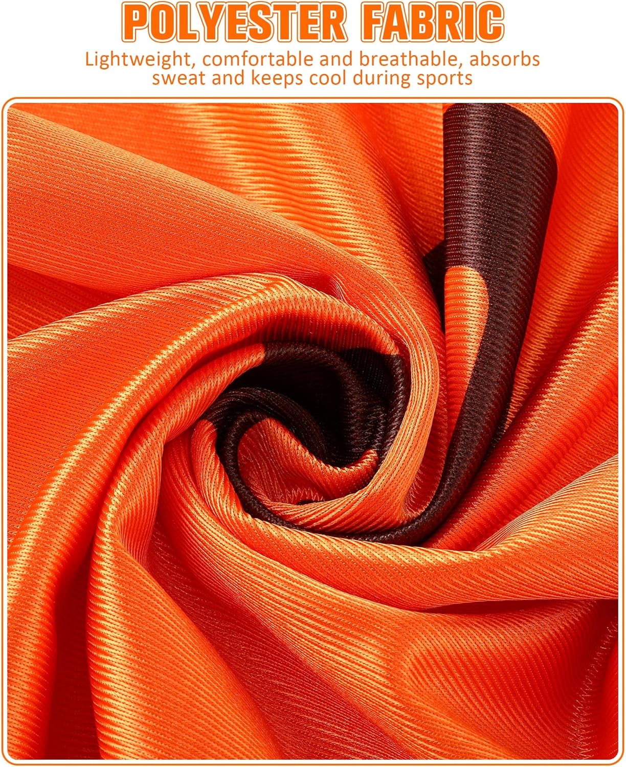 Yahenda 24 Pcs Sports Pinnies Soccer Scrimmage Practice Vests Numbered Soccer Team Pennies with Belt for Adult