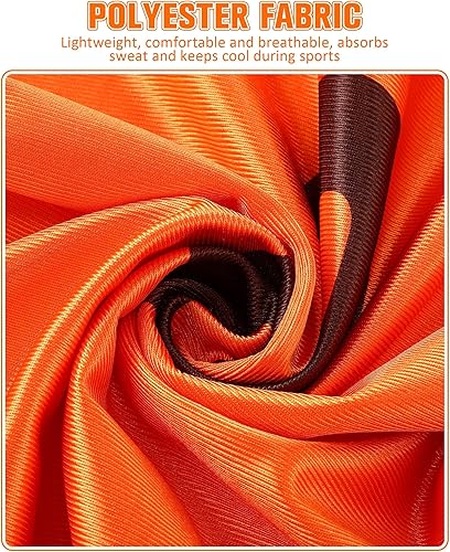 Miniatura 4 de Yahenda 24 Pcs Sports Pinnies Soccer Scrimmage Practice Vests Numbered Soccer Team Pennies with Belt for Adult