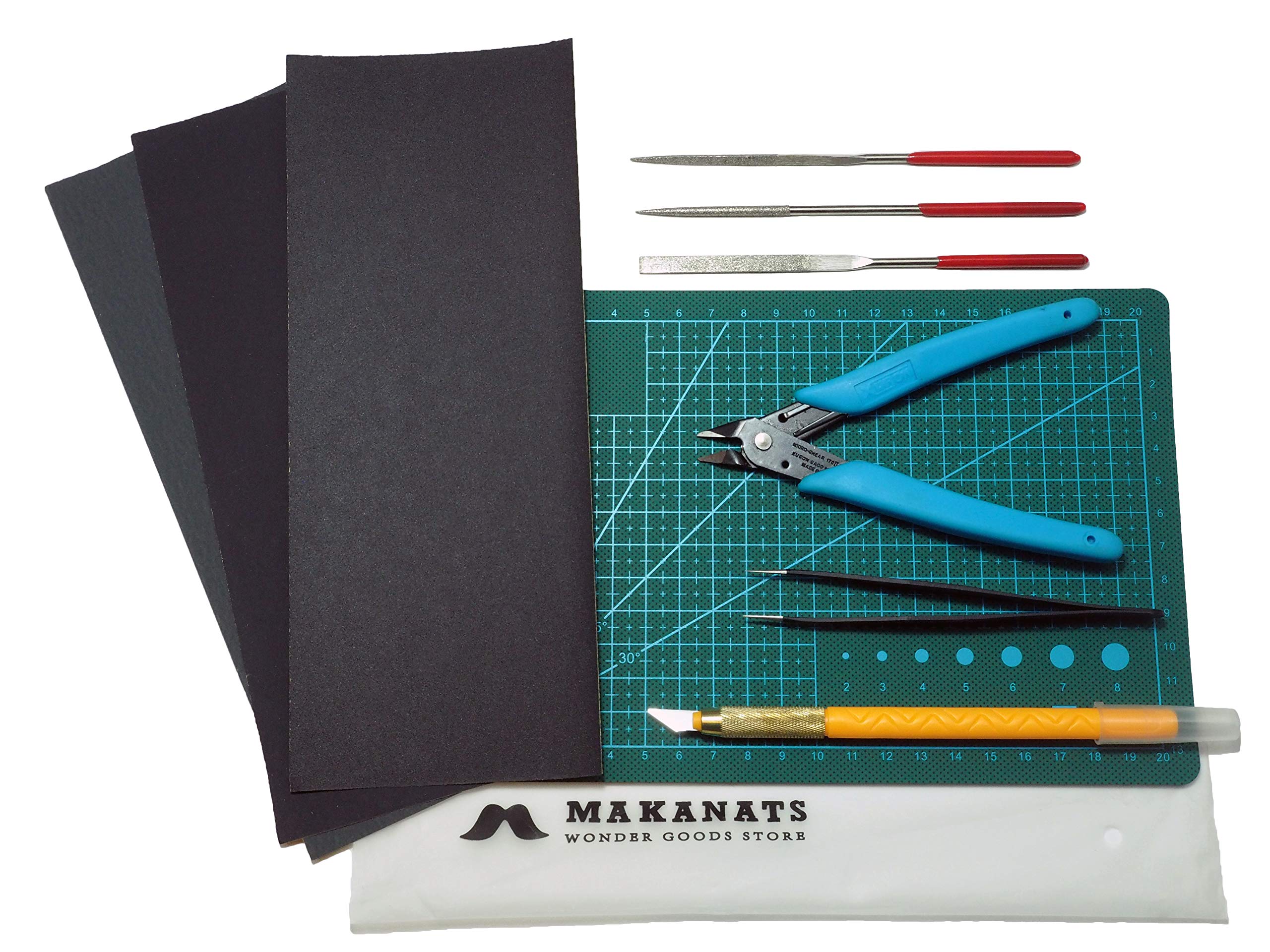 ワークステーション& 模型製作ツールセット Amazon | MAKANATS プラモデル 工具セット はじめの一つを作る