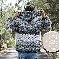 Vista 3 de Lion Brand Yarn Mandala Ombré Yarn with Vibrant Colors, Soft Yarn for Crocheting and Knitting, Harmony, 1-Pack