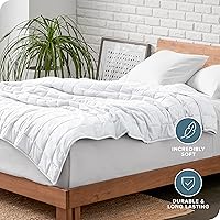 Vista 5 de Bare Home Manta con peso tamaño Twin o Full 7 libras (40" x 60") - Totalmente natural 100% algodón - Manta pesada premium con cuentas de vidrio