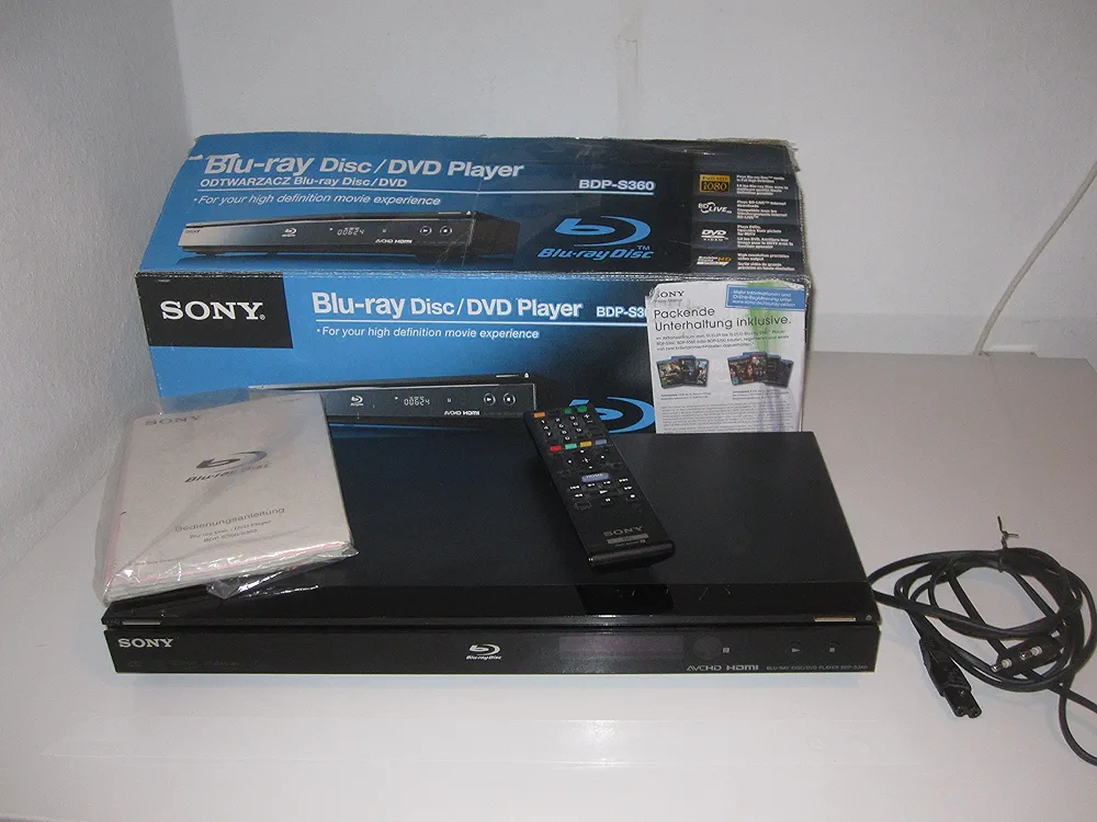 Sony BDP S 360 Blu Ray Player (1080p Full HD, Deep Colour