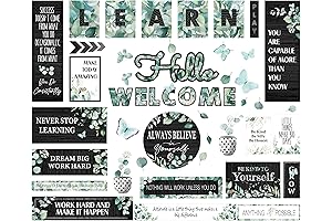 50 Classroom Decor Sets: Inspirational Bulletin Board Decorations for Teachers