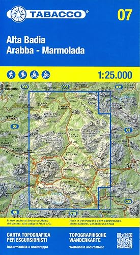 Alta Badia. Arabba. Marmolada 1:25.000.. Ediz. multilingue: 07