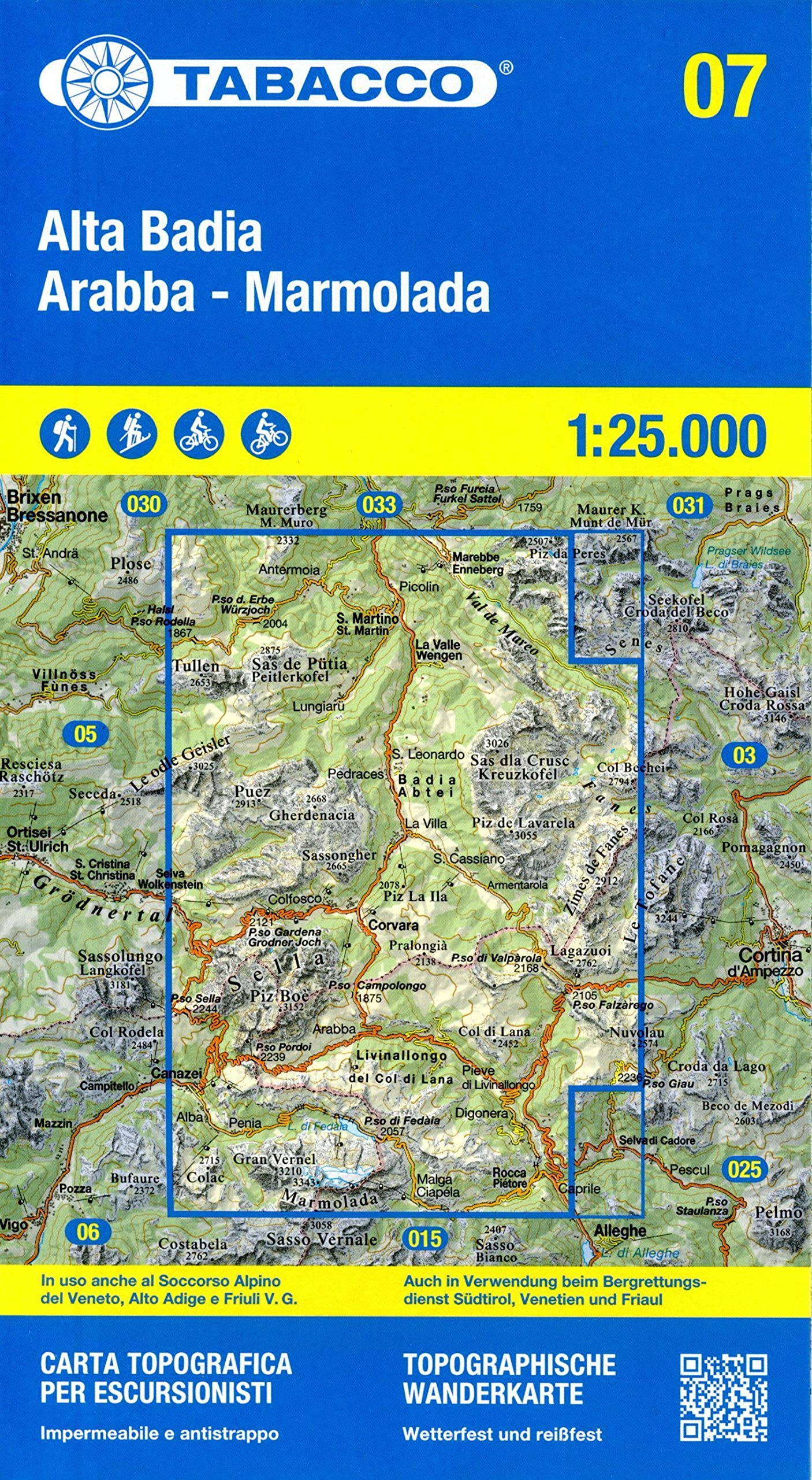 Alta Badia Arabba / Marmolada (07): 1:25000