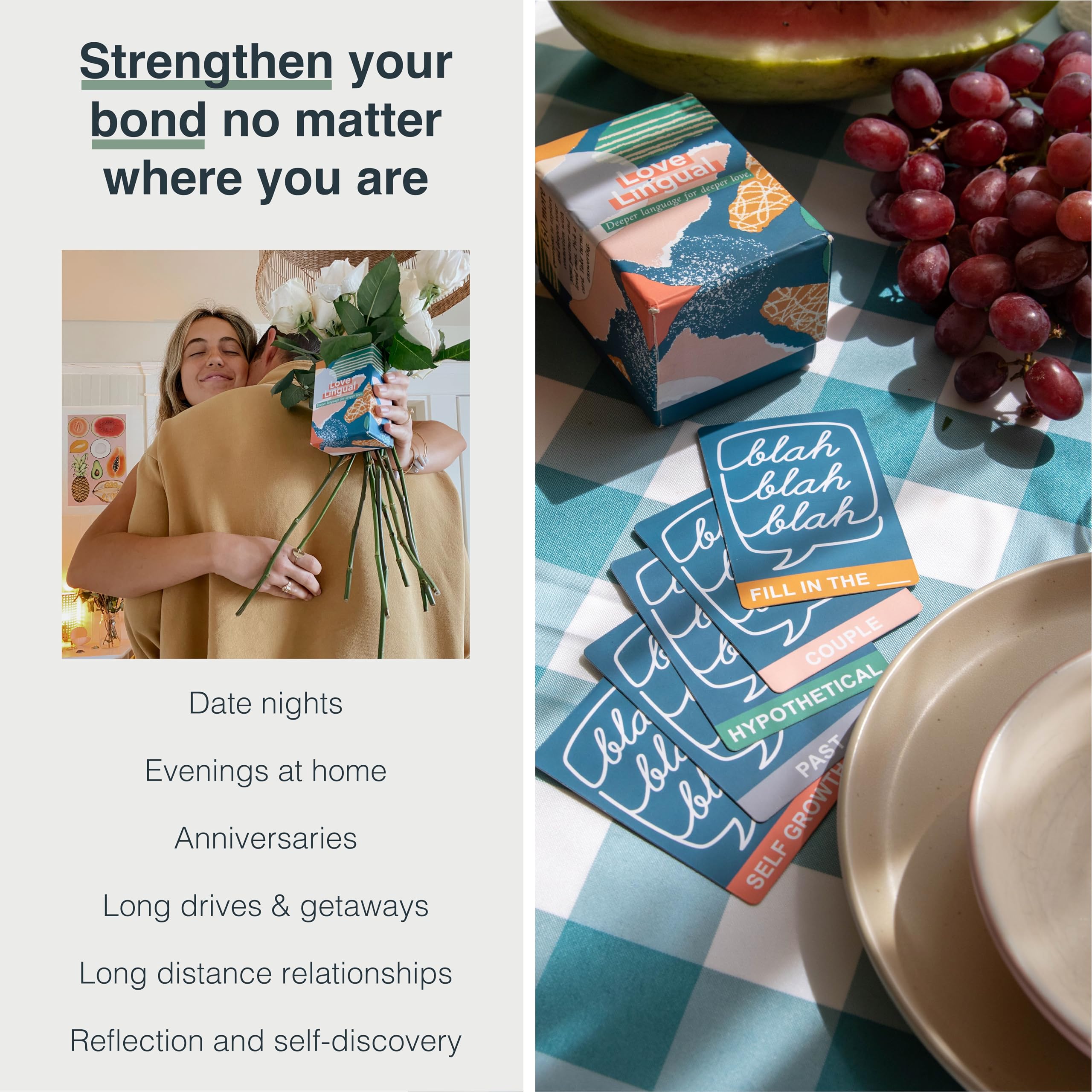 Love Lingual: Gioco Di Carte Per Coppie - Riscopri L'Intimità E La Comunicazione Nella Tua Relazione - Idea Regalo Per Fidanzati E Sposi