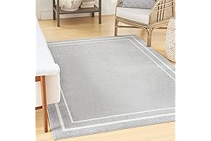 Nourison Indoor Outdoor Black and White Striped Rug, 5 x 7