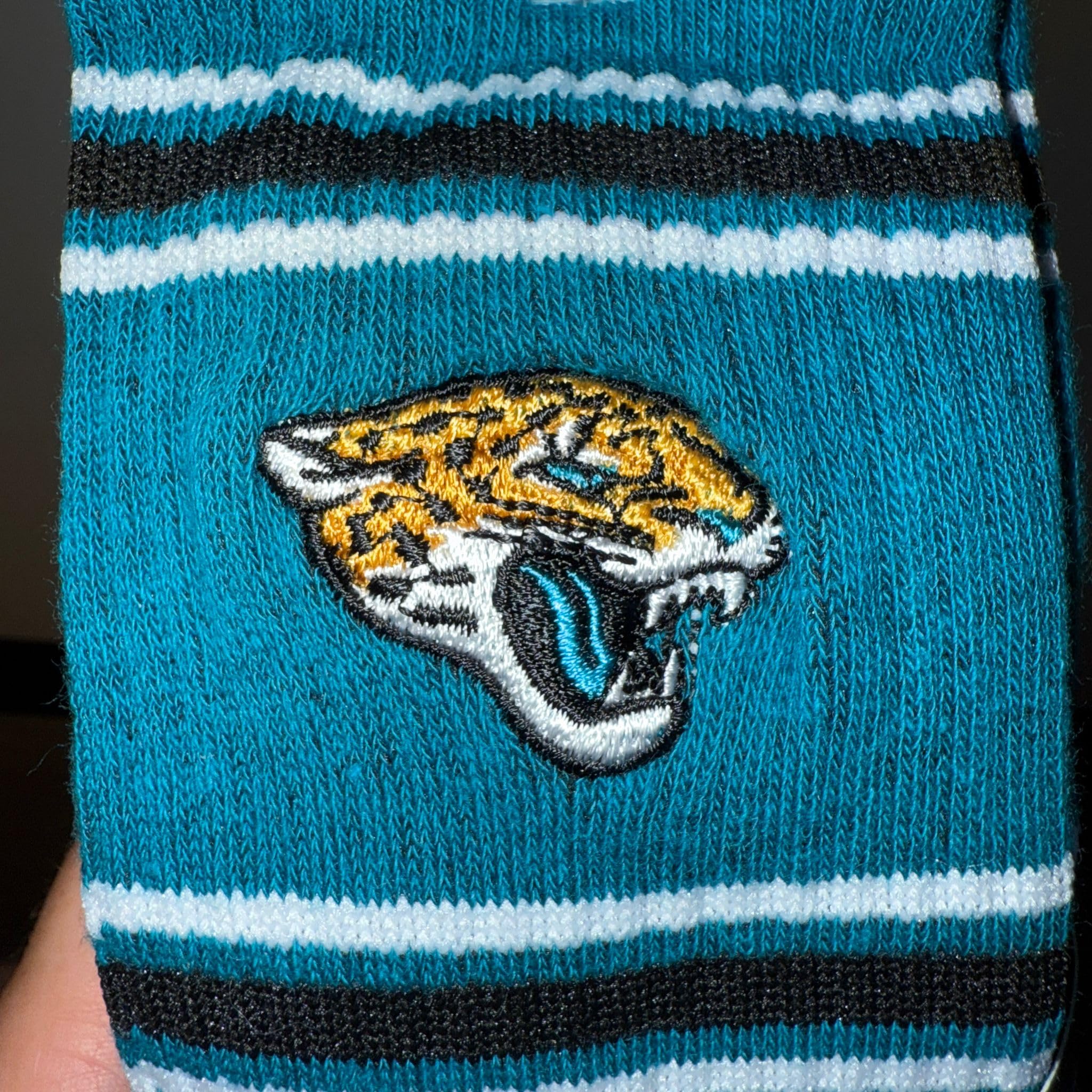 JACKSONVILLE JAGUARS 3pk Crew Socks - TEL/WHT/BLK - 43/46