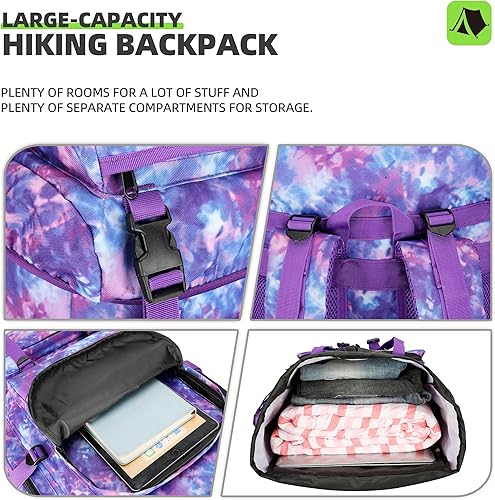 Miniatura 5 de 70L senderismo mochila táctica militar camping ajustable impermeable escalada deporte bolsas