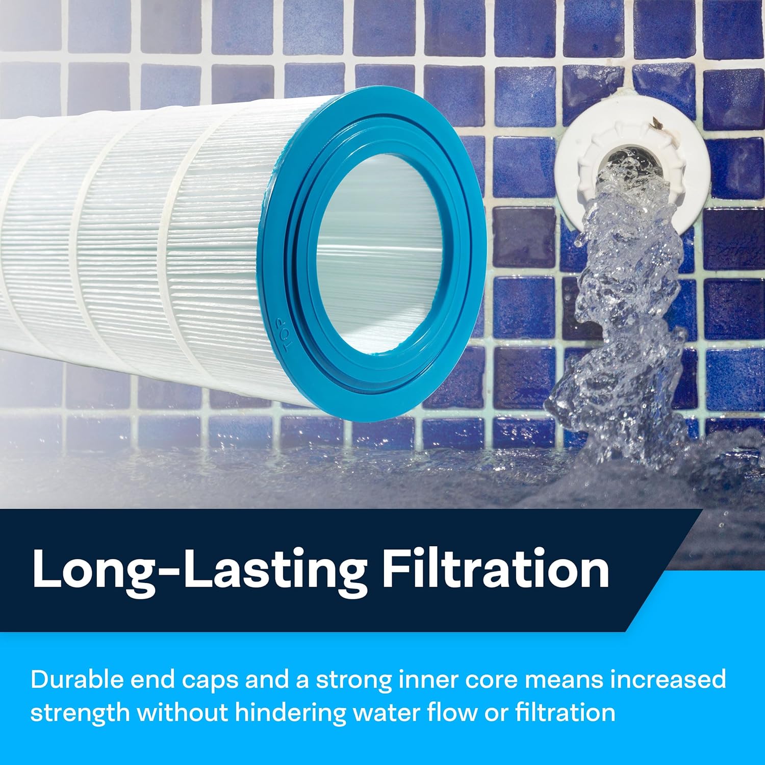 SpiroPure Replacement for Pentair CC150 R173216 160317 59054300 Pleatco PAP150-4 Unicel C-9415 Filbur FC-0687 Baleen AK-8004 Hot Tub Spa Pool Filter Replacement Cartridge
