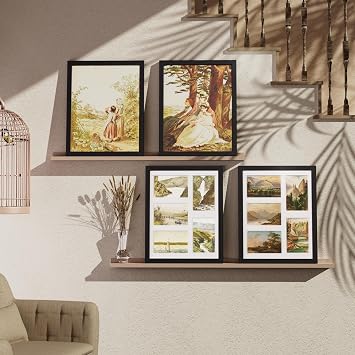 Vittanly 11x14 Collage Picture Frame and 8x10 Picture Frames Set of 4, Picture Frames for Wall or Tabletop