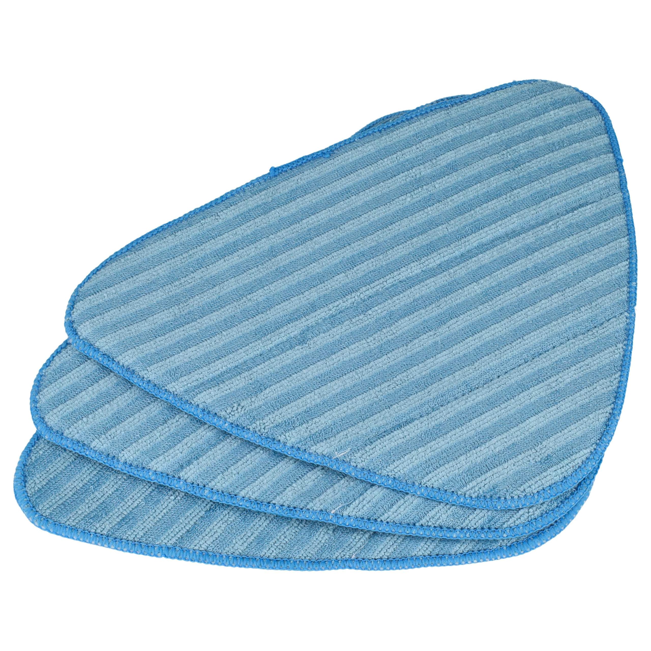 vhbw Zestaw 3 ściereczek do czyszczenia Dirt Devil AQUAclean DD301-0, DD302-0, M318, M318-0, M325, mop parowy