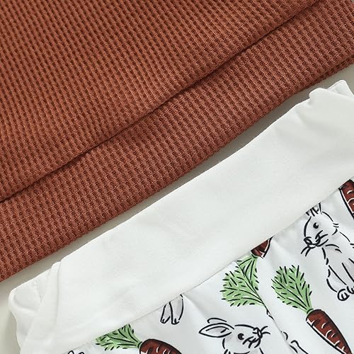 Miniatura 5 de Sasaerucure Conjunto de 2 piezas de sudadera de calabaza y pantalones de manga larga para bebés y niños pequeños para Halloween