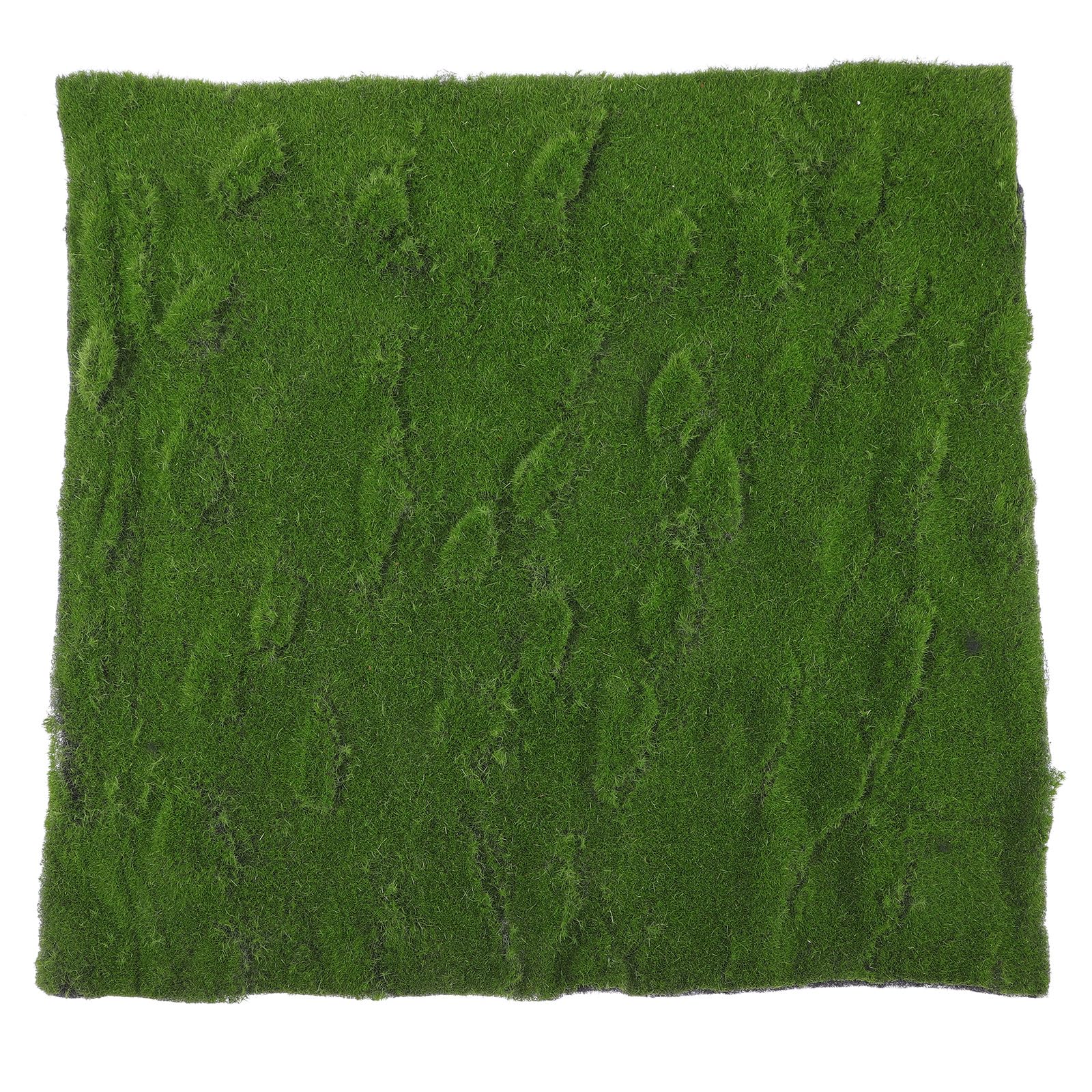 Diseño de mini jardín perfecto con placa de musgo artificial realista 50x50
