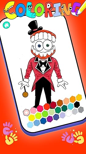 Digital Circus coloring game