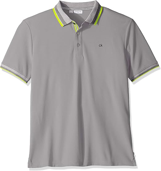 Amazon.com: Calvin Klein Golf Men's Standard Spark Polo, Grey Marl, XX-Large : Sports & Outdoors