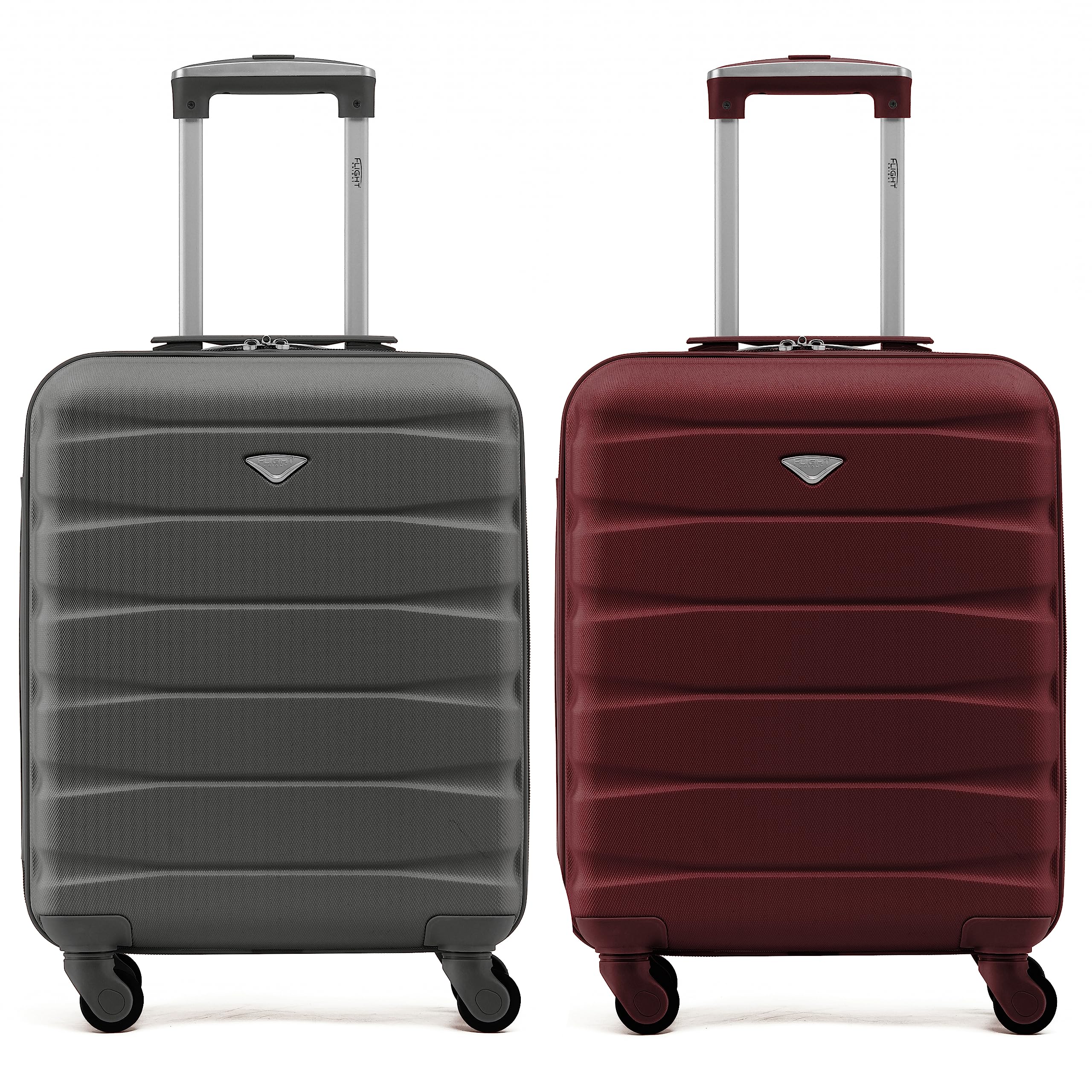 Flight Knight Suitcase Set of 2 Lightweight 4 Wheel ABS Hard Case Cabin Carry On Hand Luggage Approved for Over 100 Airlines Including easyJet, British Airways, Ryanair & Many More 55x35x20cm — view 34