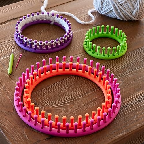 Loops & Threads Paquete de 3: Juego de telares de tejer Knit Quick™
