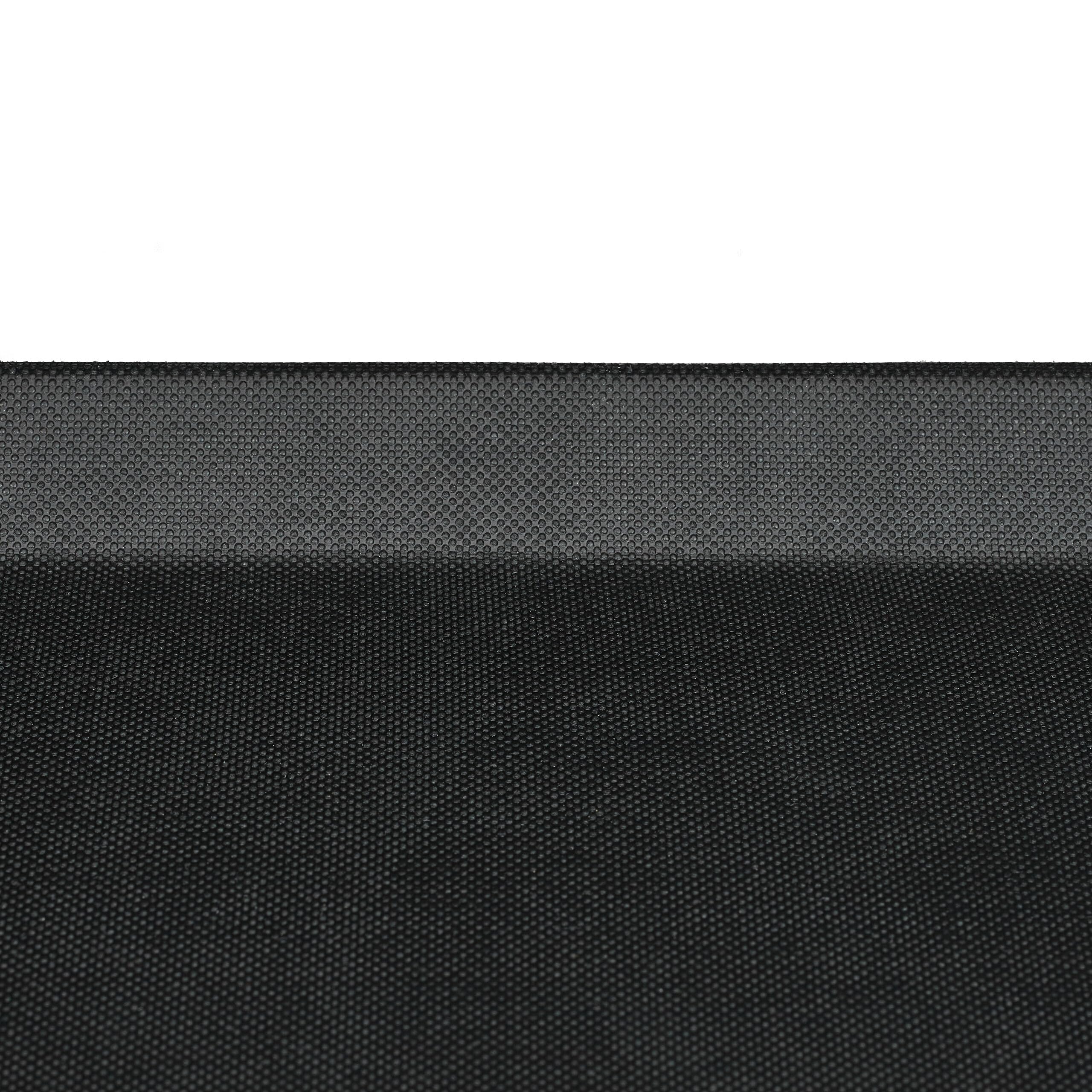 10x Vassoio Antiscivolo Rettangolare, LxP: 41x30 cm, Piatto Portata, Servizio Ristorante, Bar, Cucina Casa, Nero